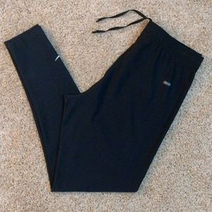 Nike Leggings Womens Sz S Black DRI-FIT Drawstring Athleisure Sporty Casual